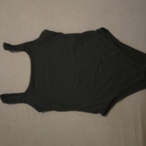 Black medium tank top body suit, never worn